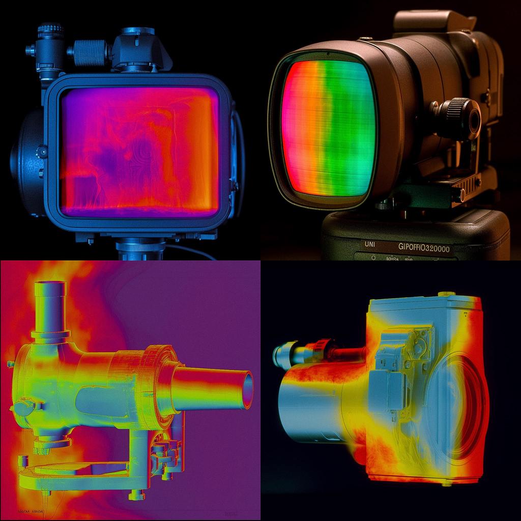 Thermograph style, Midjourney V5, render 1 of 4