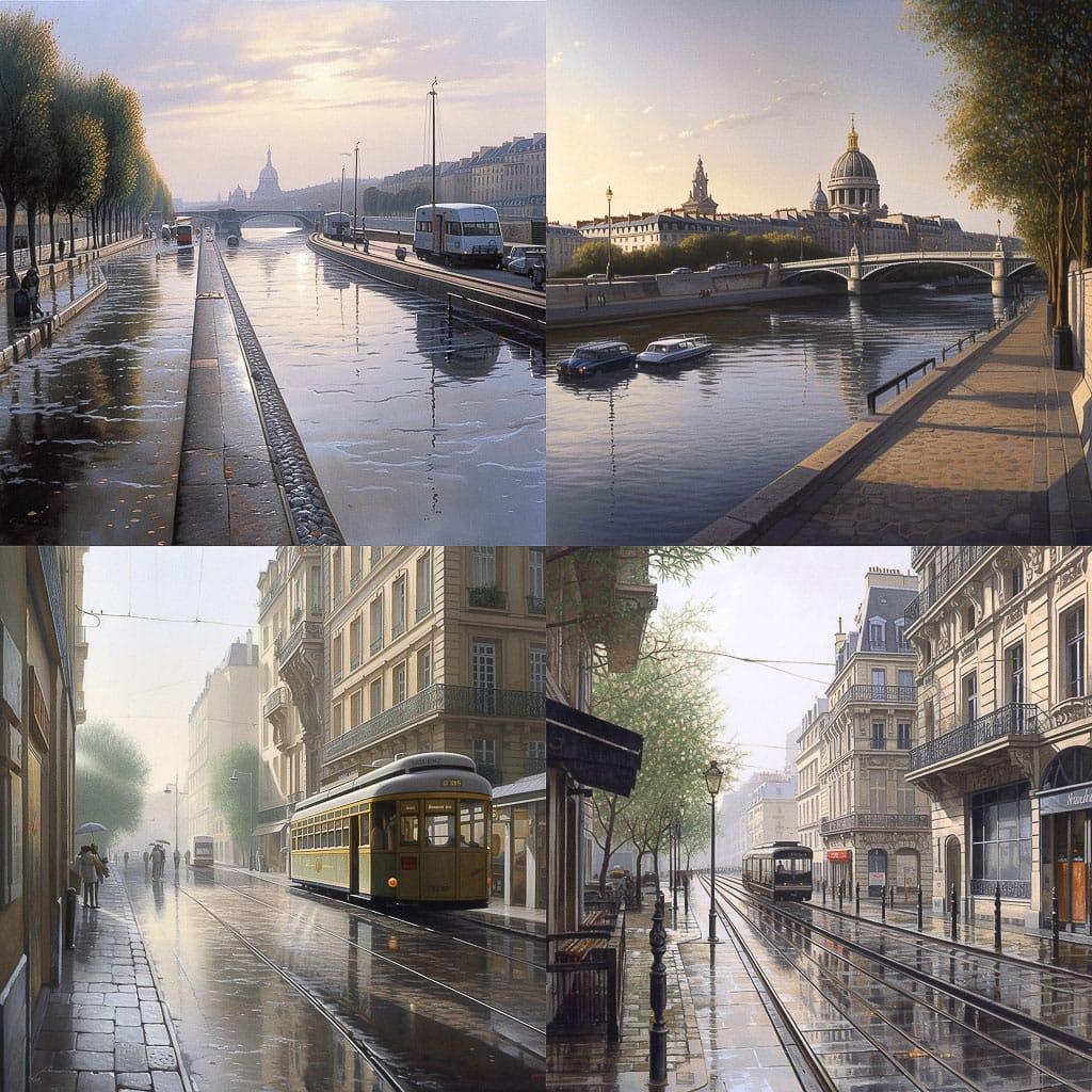 Thierry Duval style, Midjourney V5, render 1 of 4