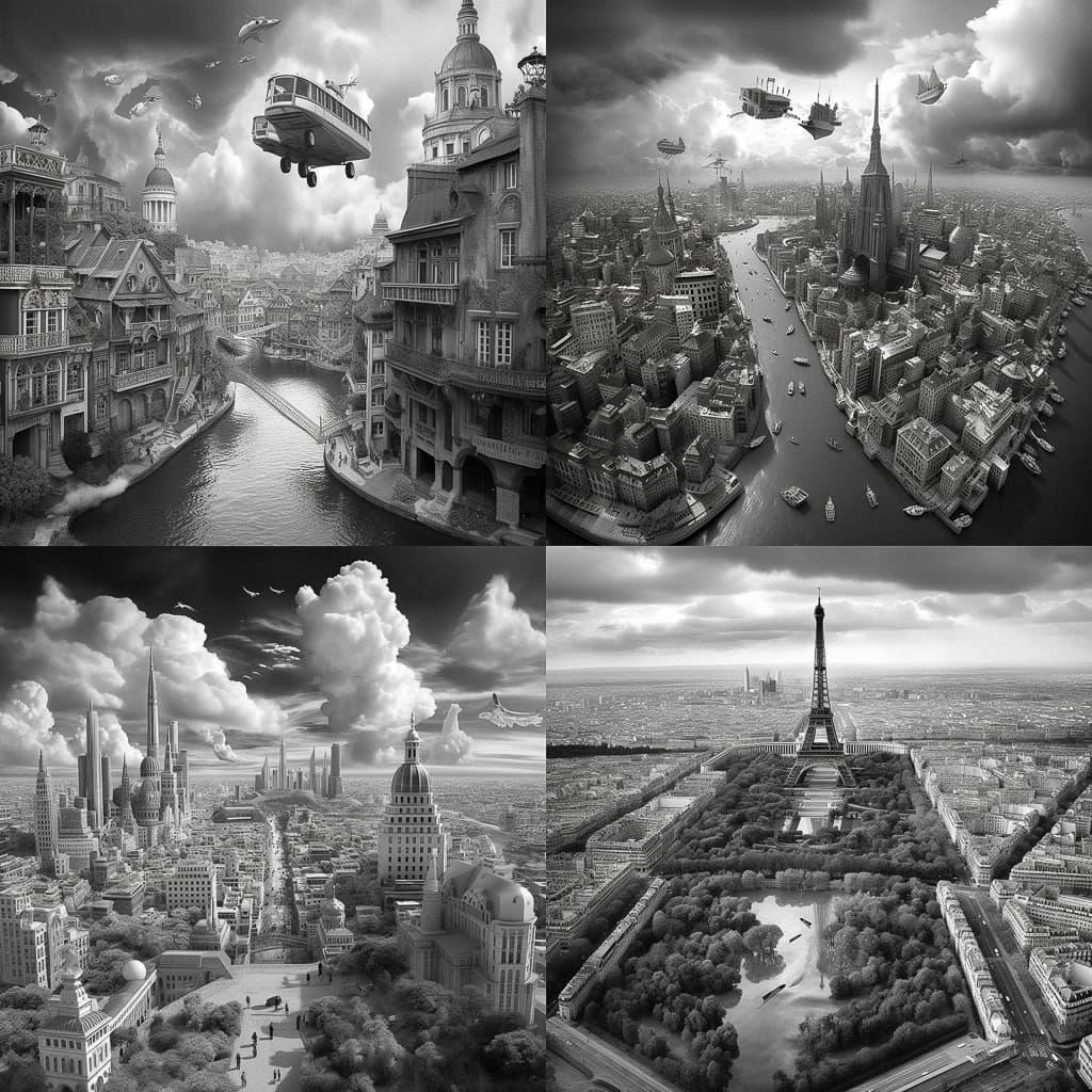 Thomas Barbey style, Midjourney V5, render 1 of 4