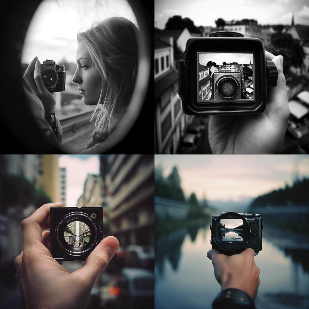 Through-the-Viewfinder photography style, Midjourney V5, render 1 of 4