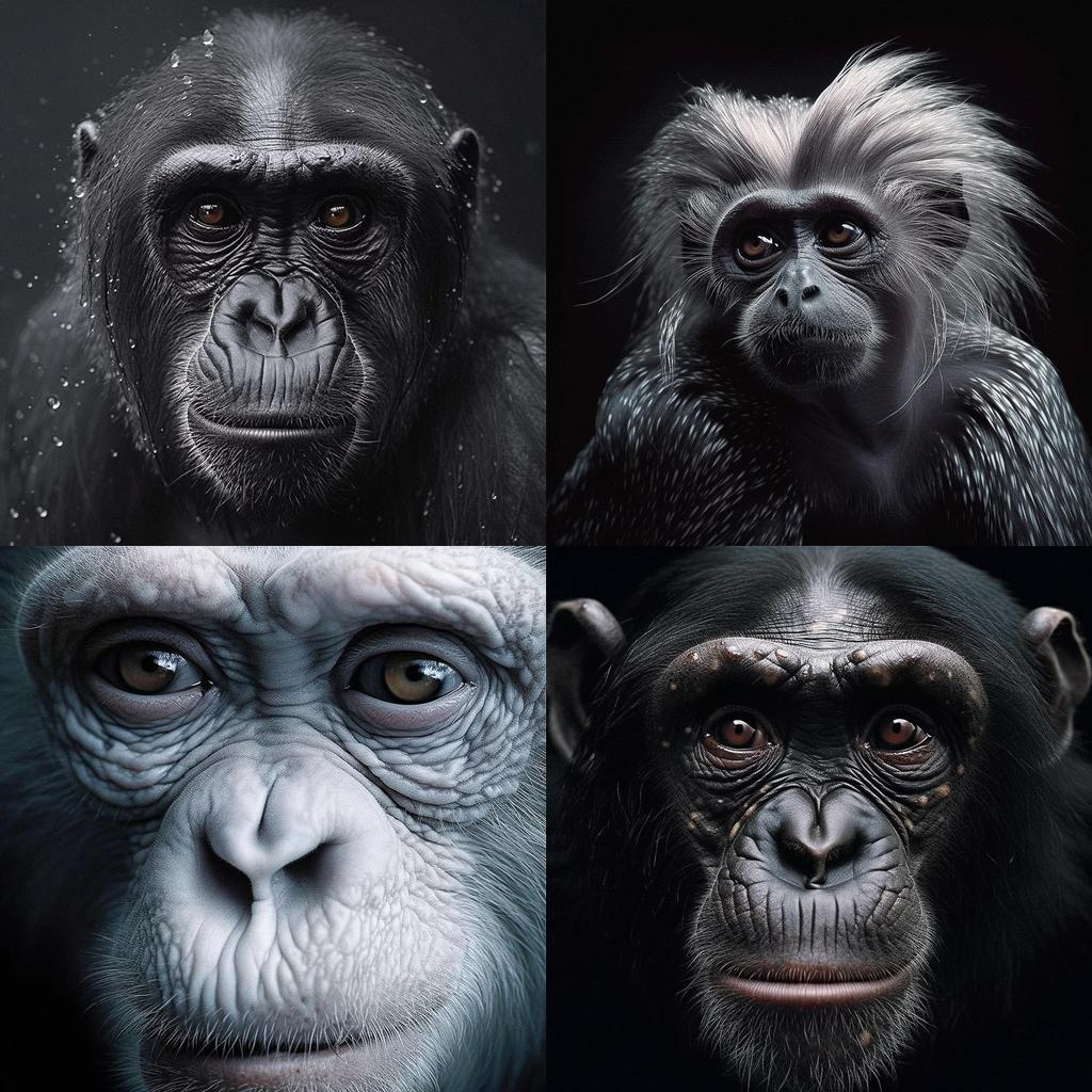 Tim Flach style, Midjourney V5, render 1 of 4