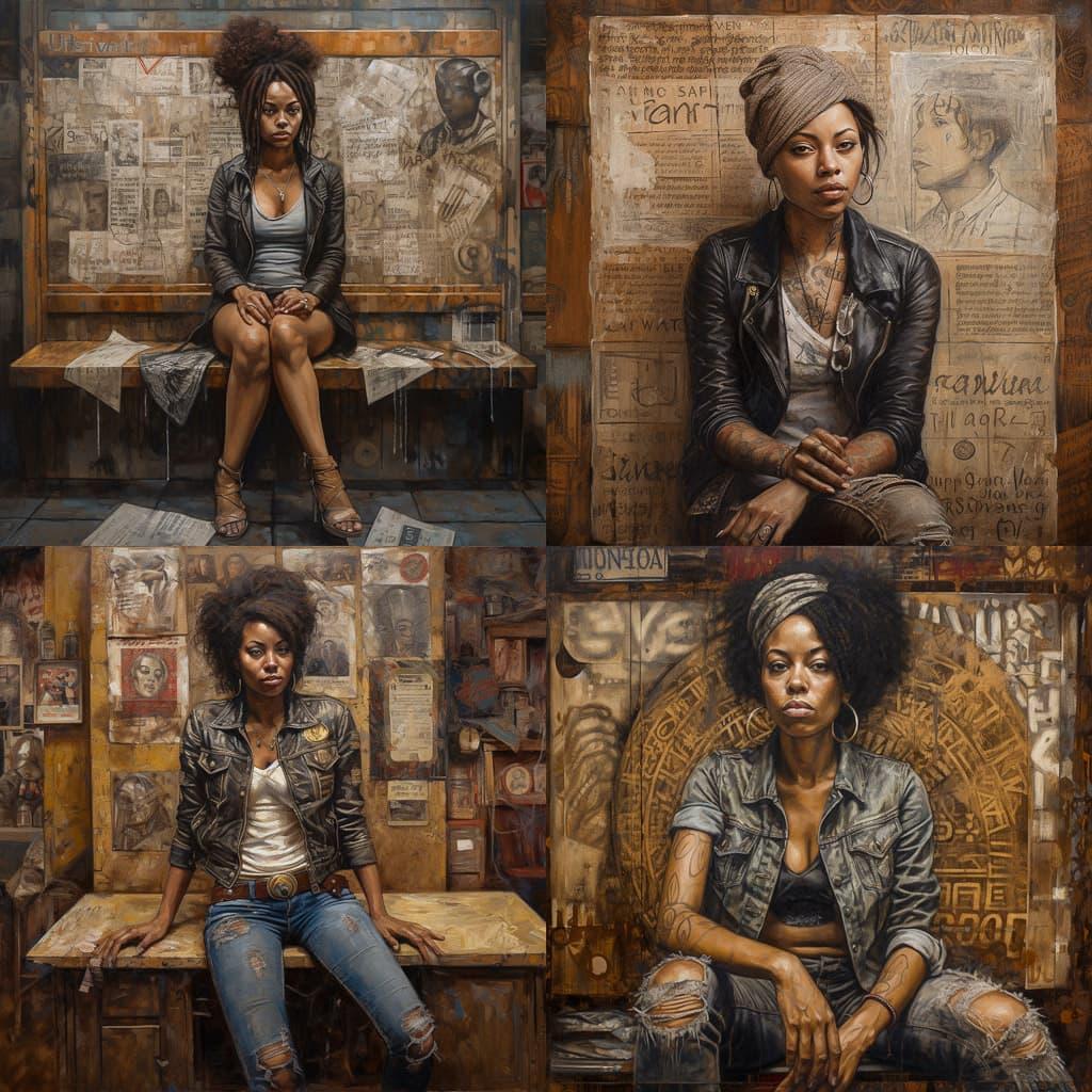 Tim Okamura style, Midjourney V5, render 1 of 4