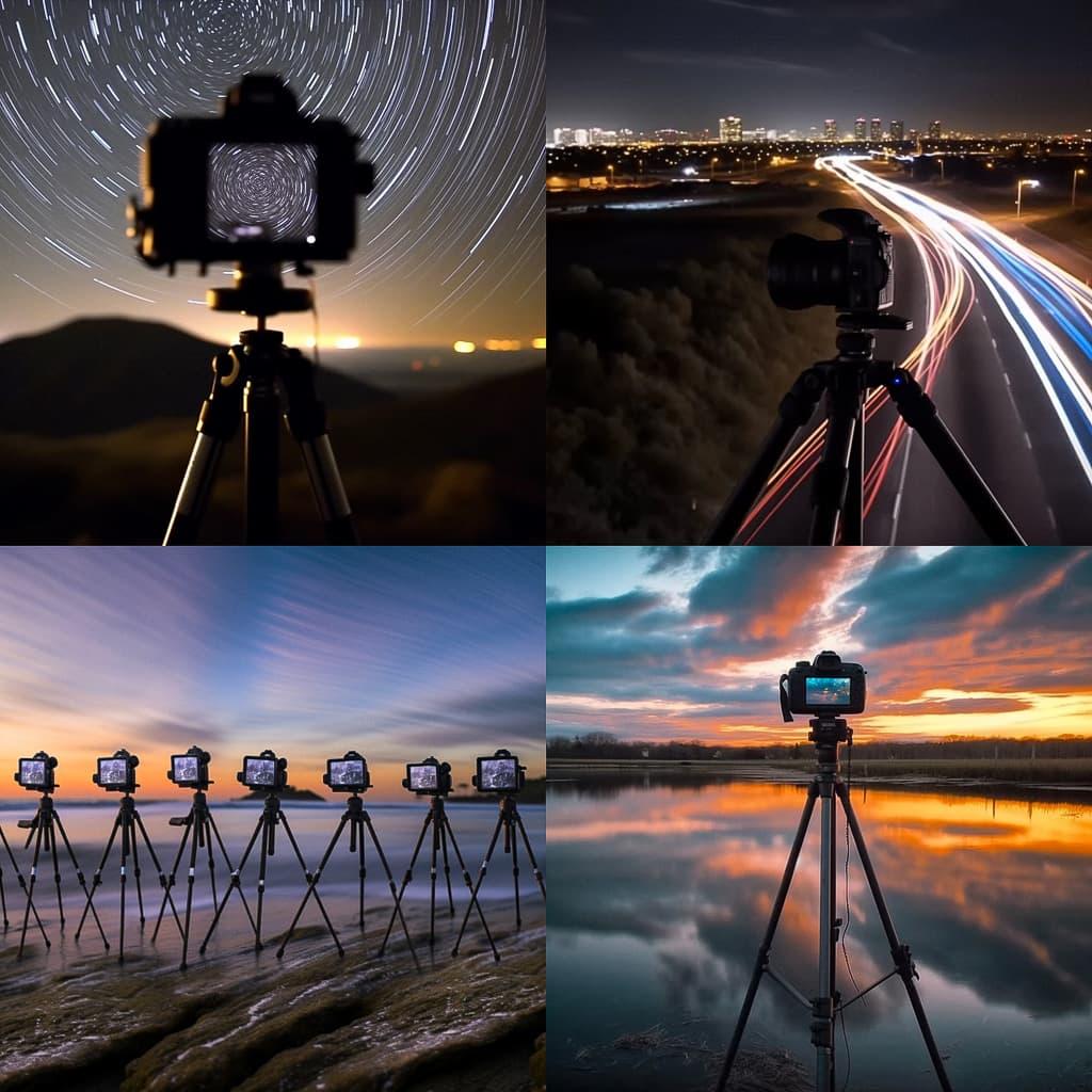 Time-lapse photography style, Midjourney V5, render 1 of 4