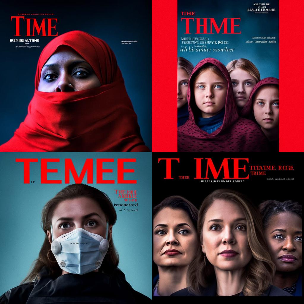 Time magazine style, Midjourney V5, render 1 of 4