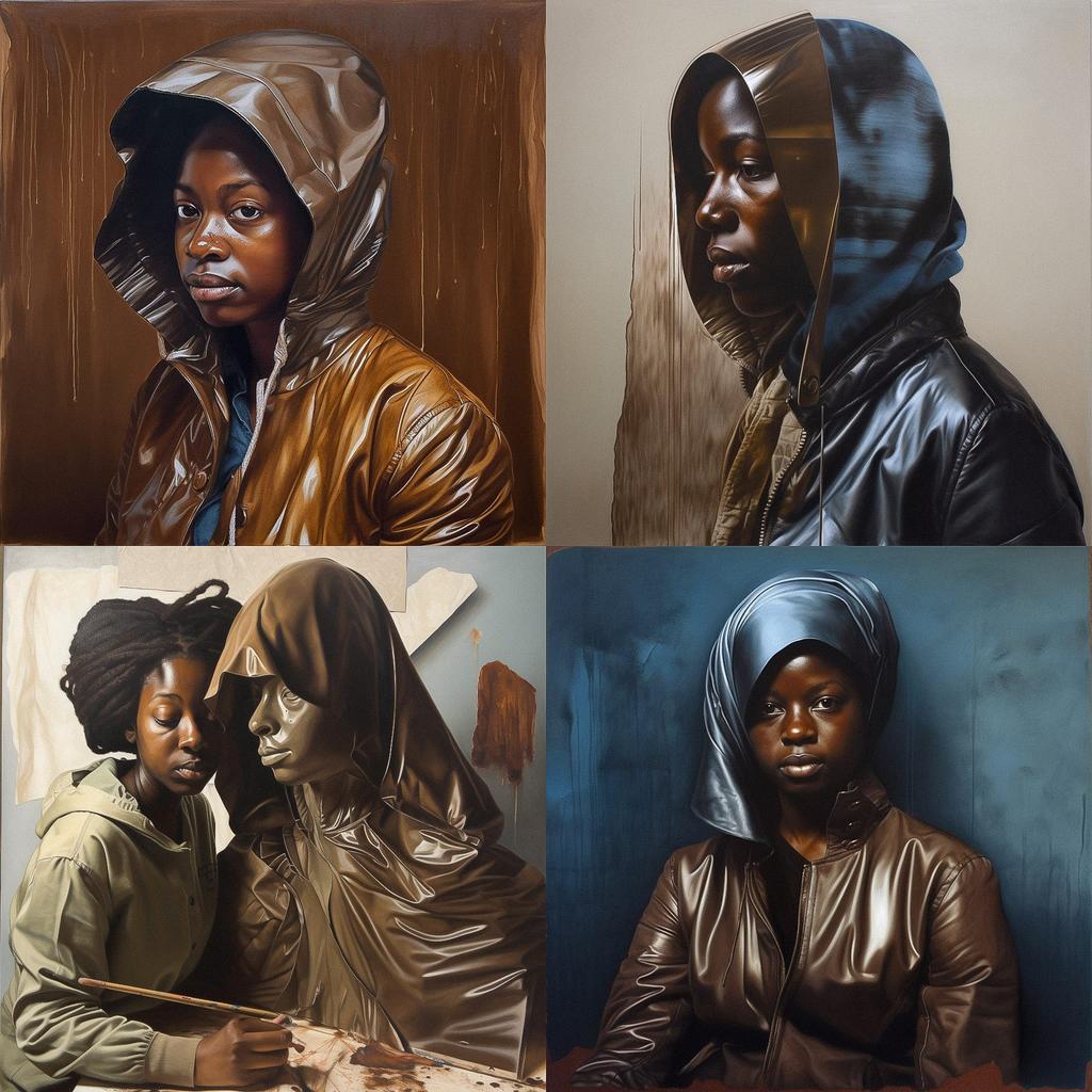 Titus Kaphar style, Midjourney V5, render 1 of 4