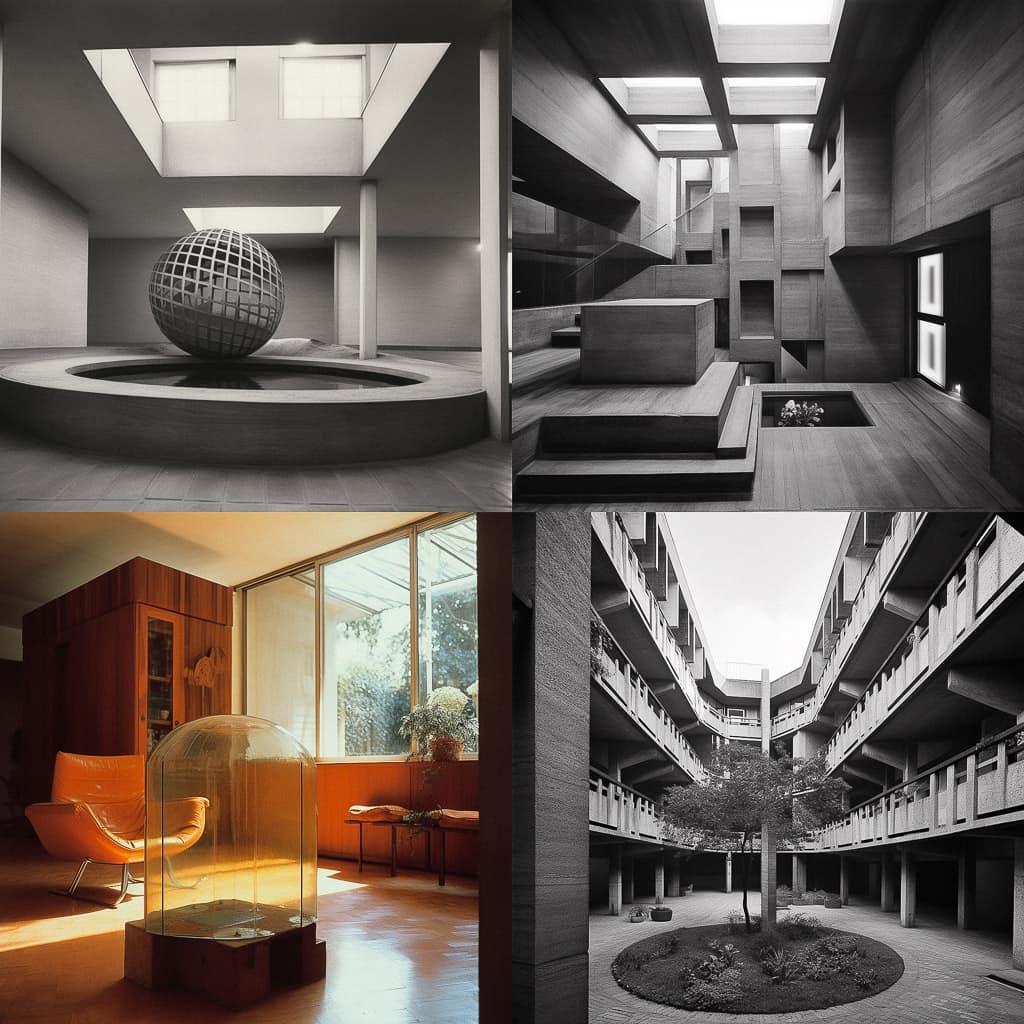 Tobia Scarpa style, Midjourney V5, render 1 of 4