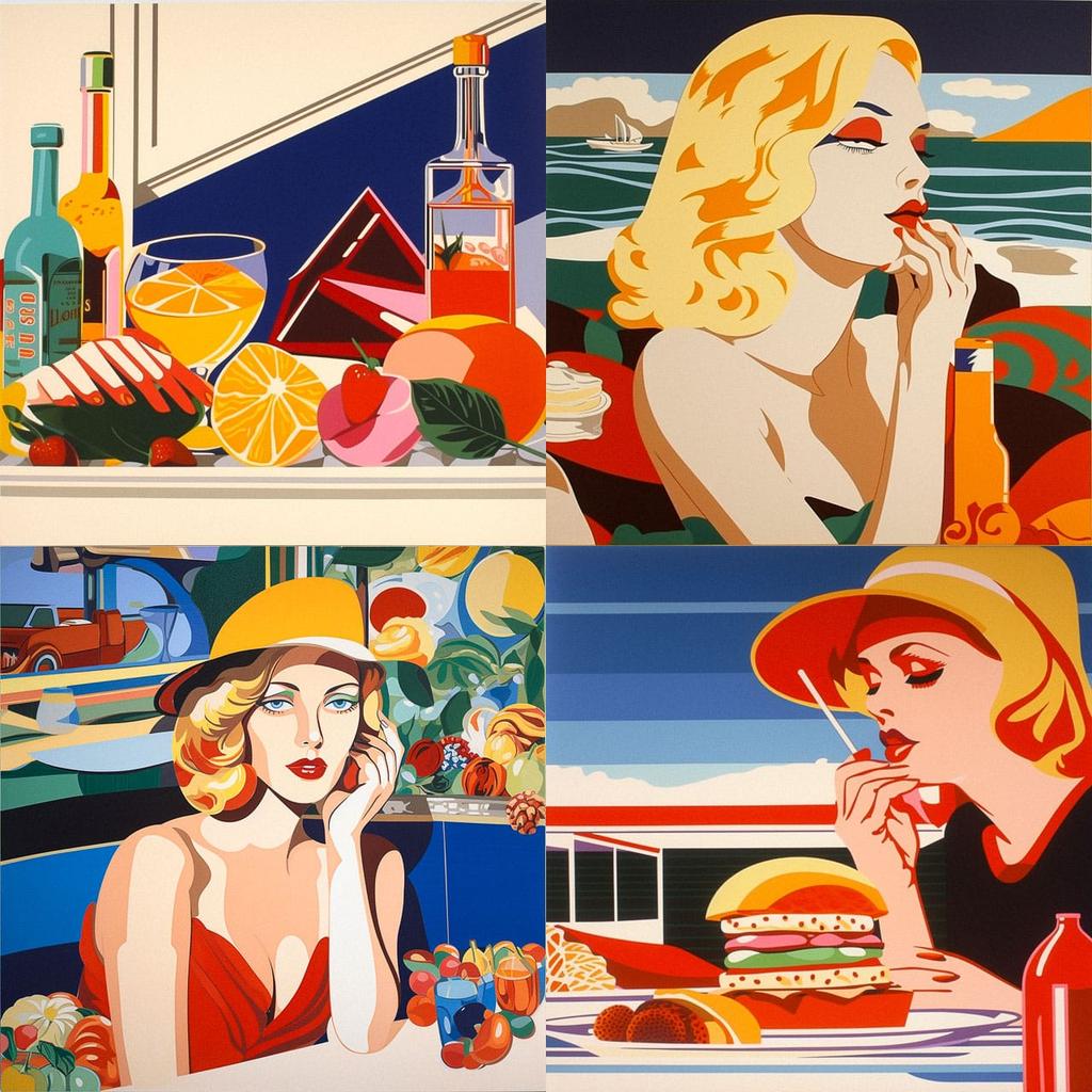 Tom Wesselmann style, Midjourney V5, render 1 of 4