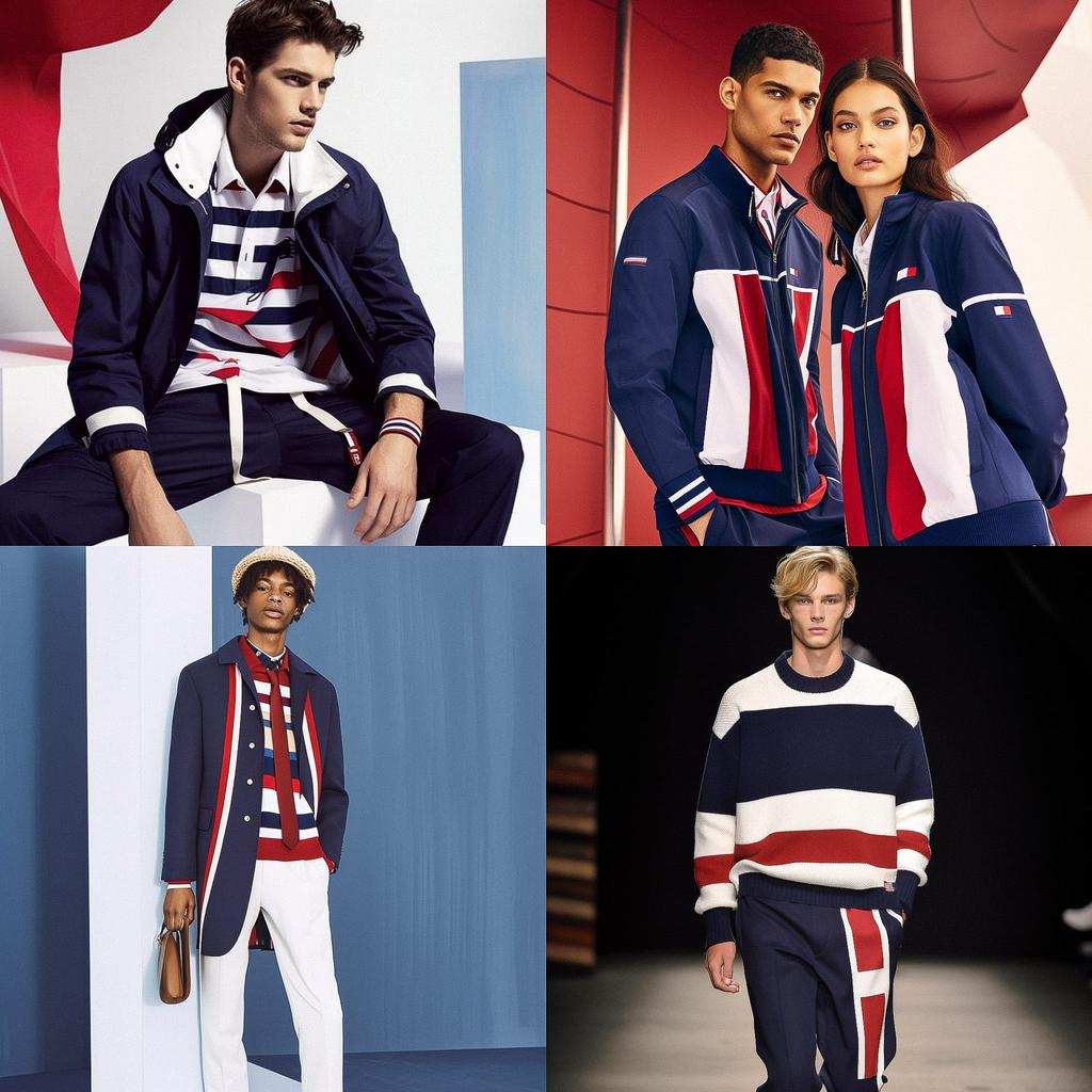 Tommy Hilfiger style, Midjourney V5, render 1 of 4