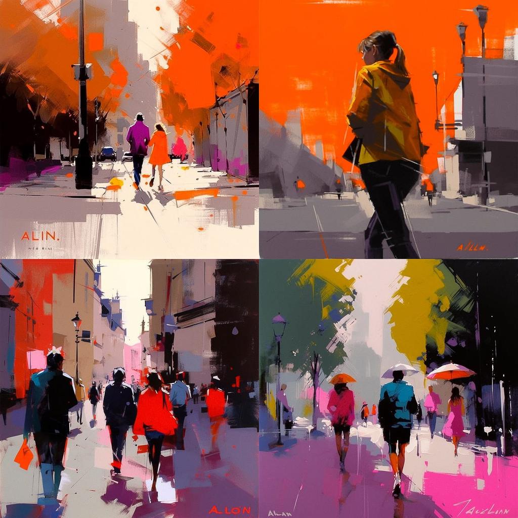 Tony Allain style, Midjourney V5, render 1 of 4