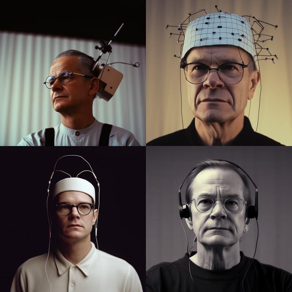 Tony Conrad style, Midjourney V5, render 1 of 4