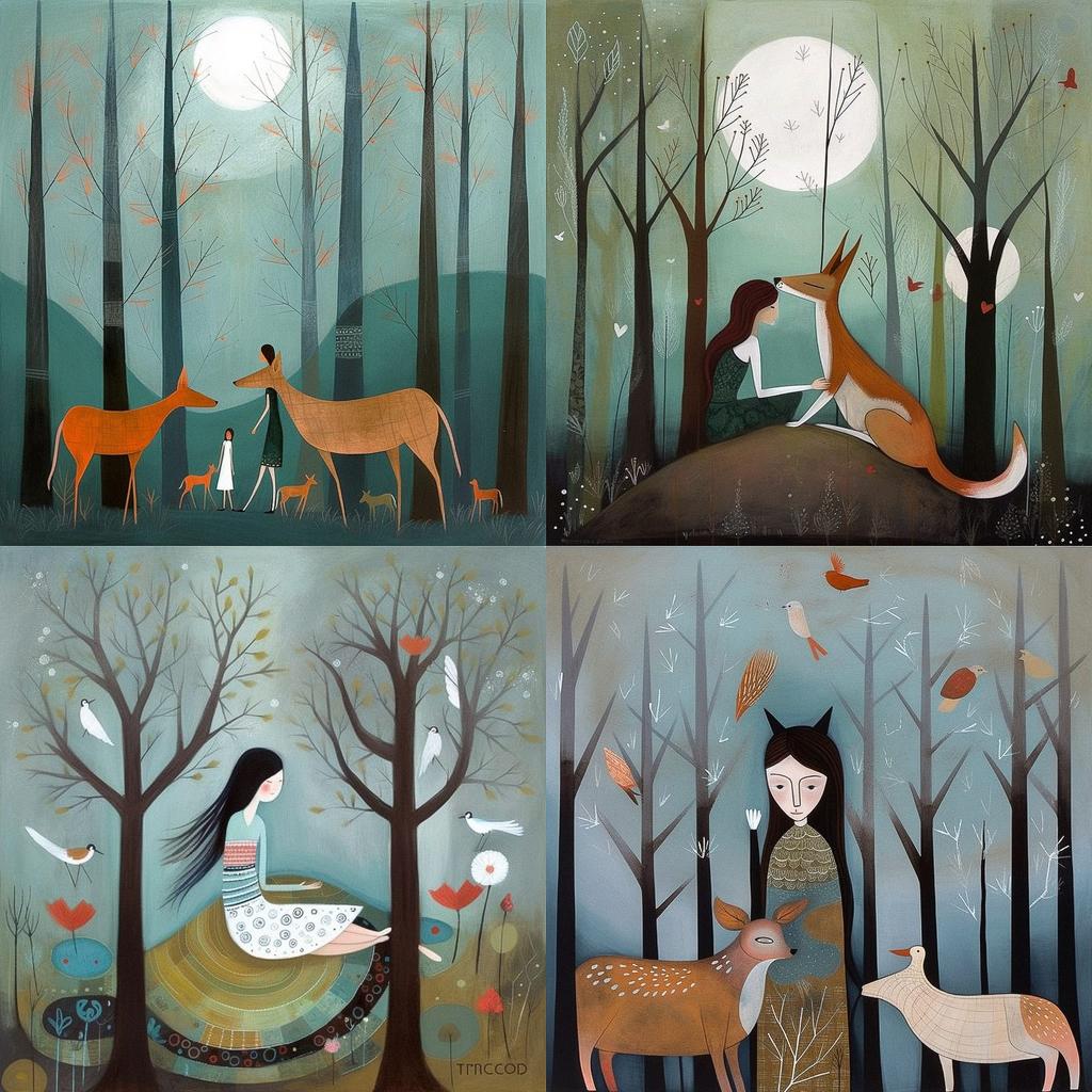Tracie Grimwood style, Midjourney V5, render 1 of 4