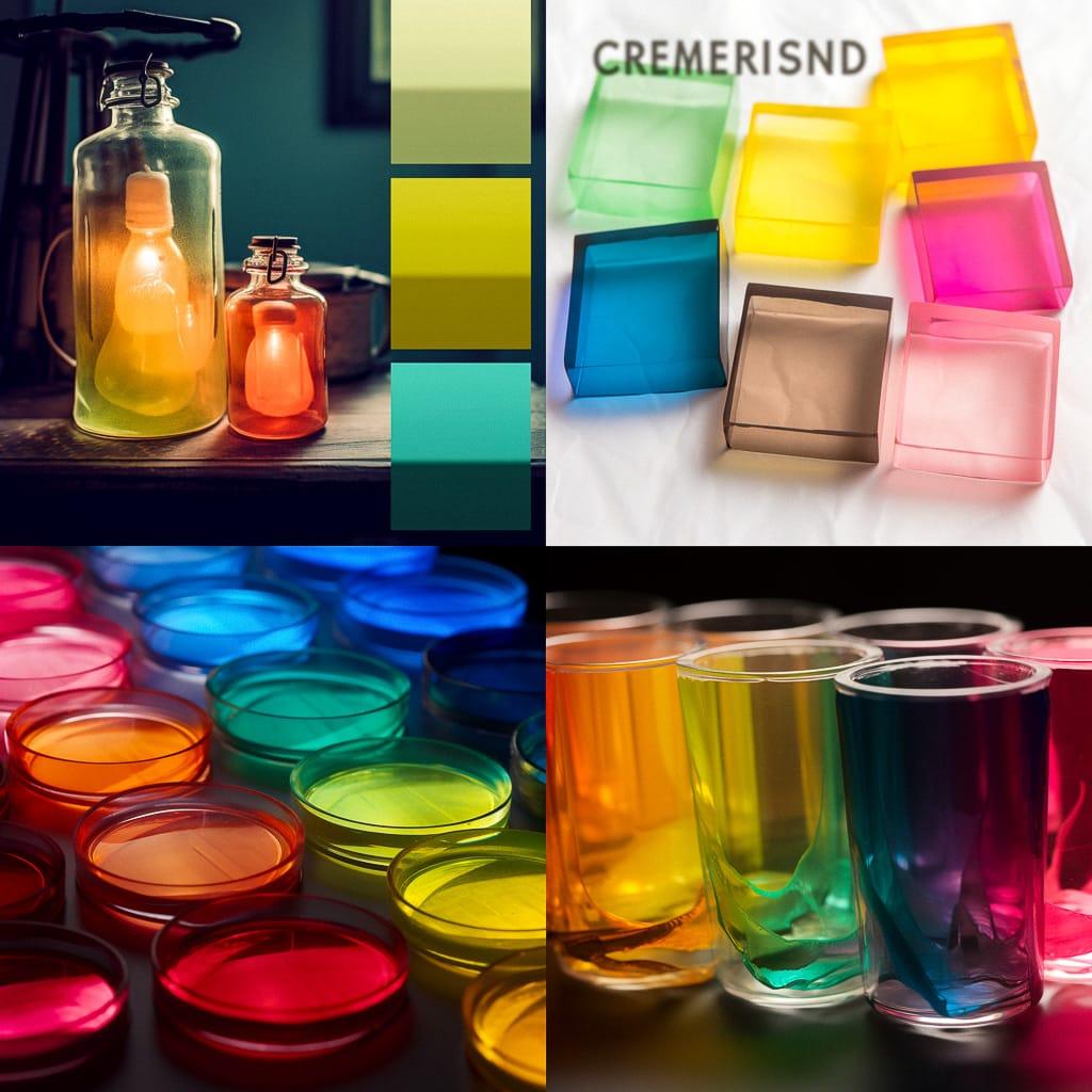 Translucent colors style, Midjourney V5, render 1 of 4