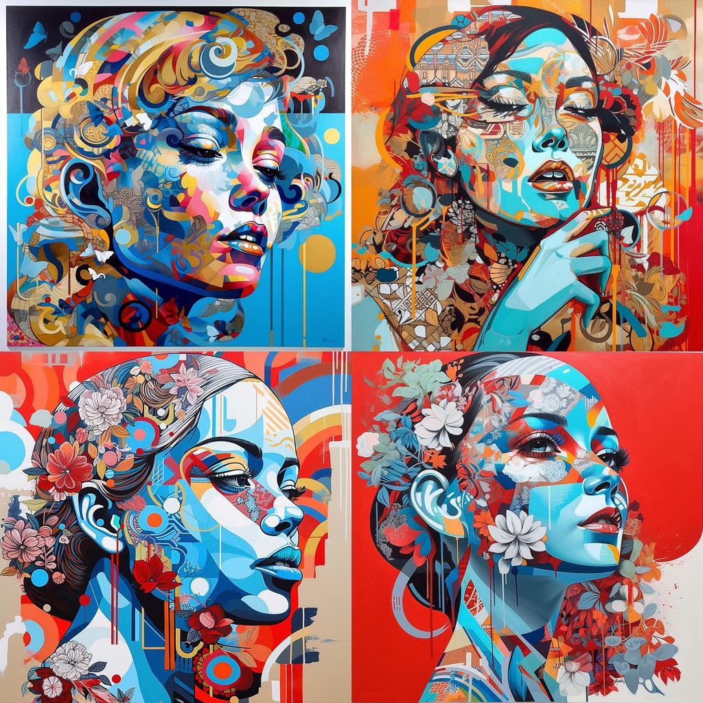Tristan Eaton style, Midjourney V5, render 1 of 4