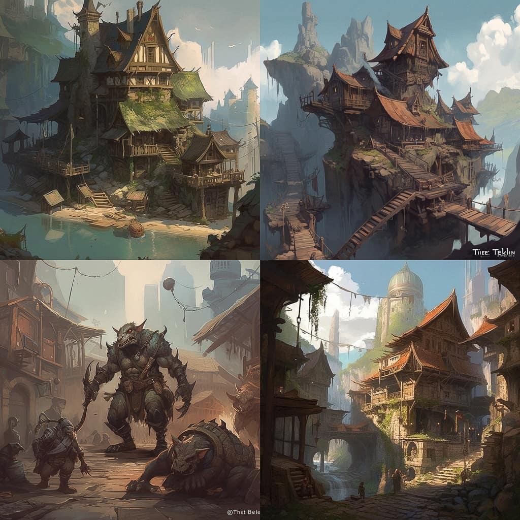 Tyler Edlin style, Midjourney V5, render 1 of 4