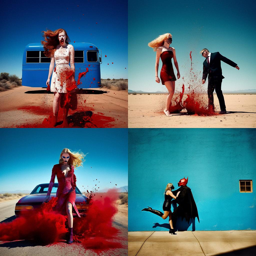 Tyler Shields style, Midjourney V5, render 1 of 4