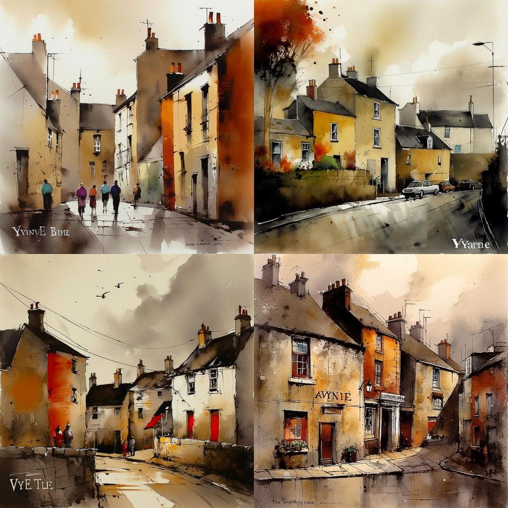 Val Byrne style, Midjourney V5, render 1 of 4
