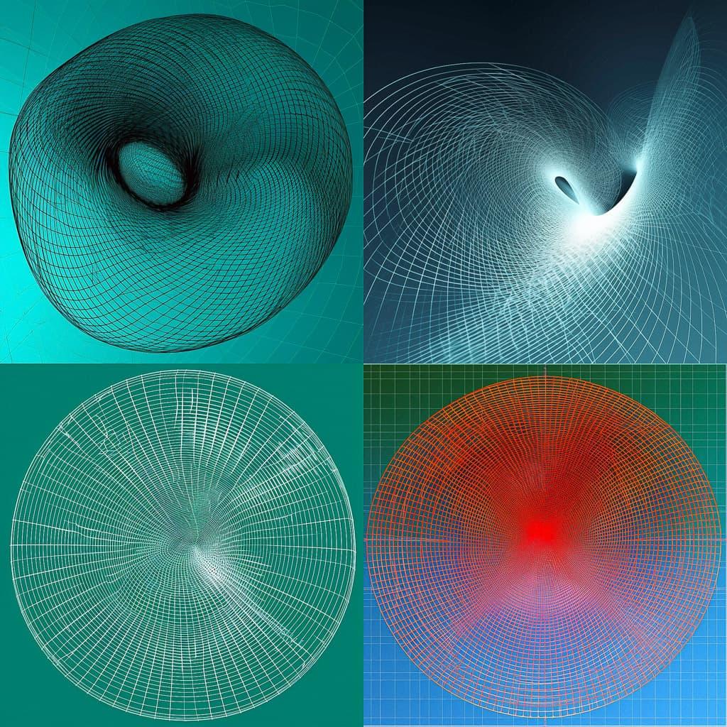 Vector field style, Midjourney V5, render 1 of 4