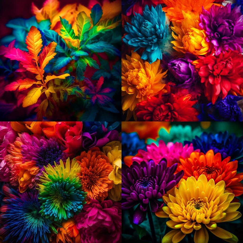 Vibrant colors style, Midjourney V5, render 1 of 4