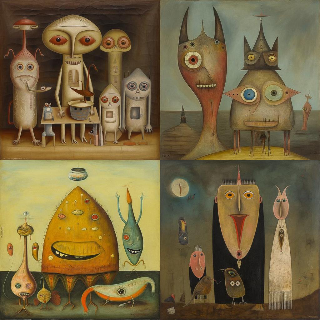 Victor Brauner style, Midjourney V5, render 1 of 4