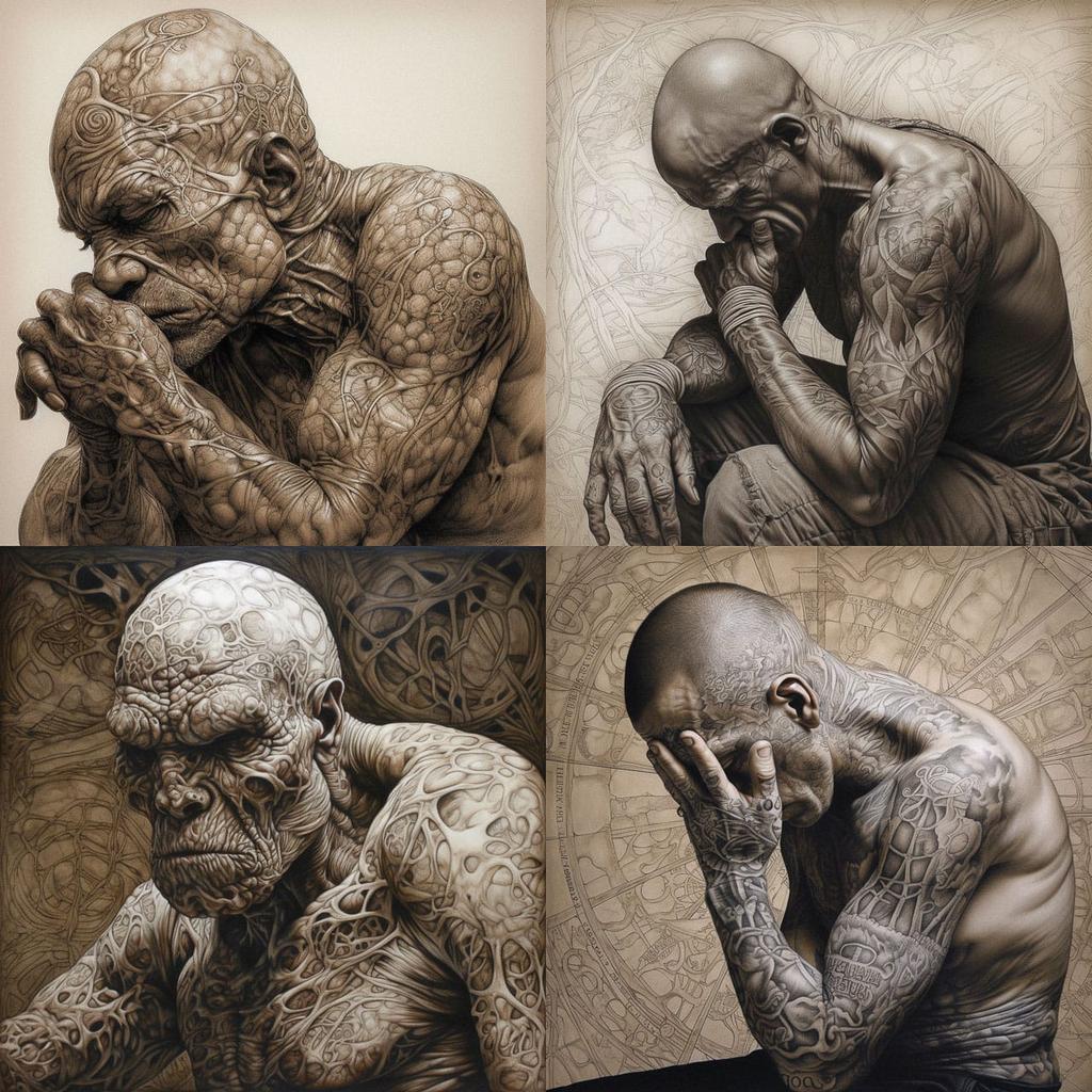 Vincent Castiglia style, Midjourney V5, render 1 of 4