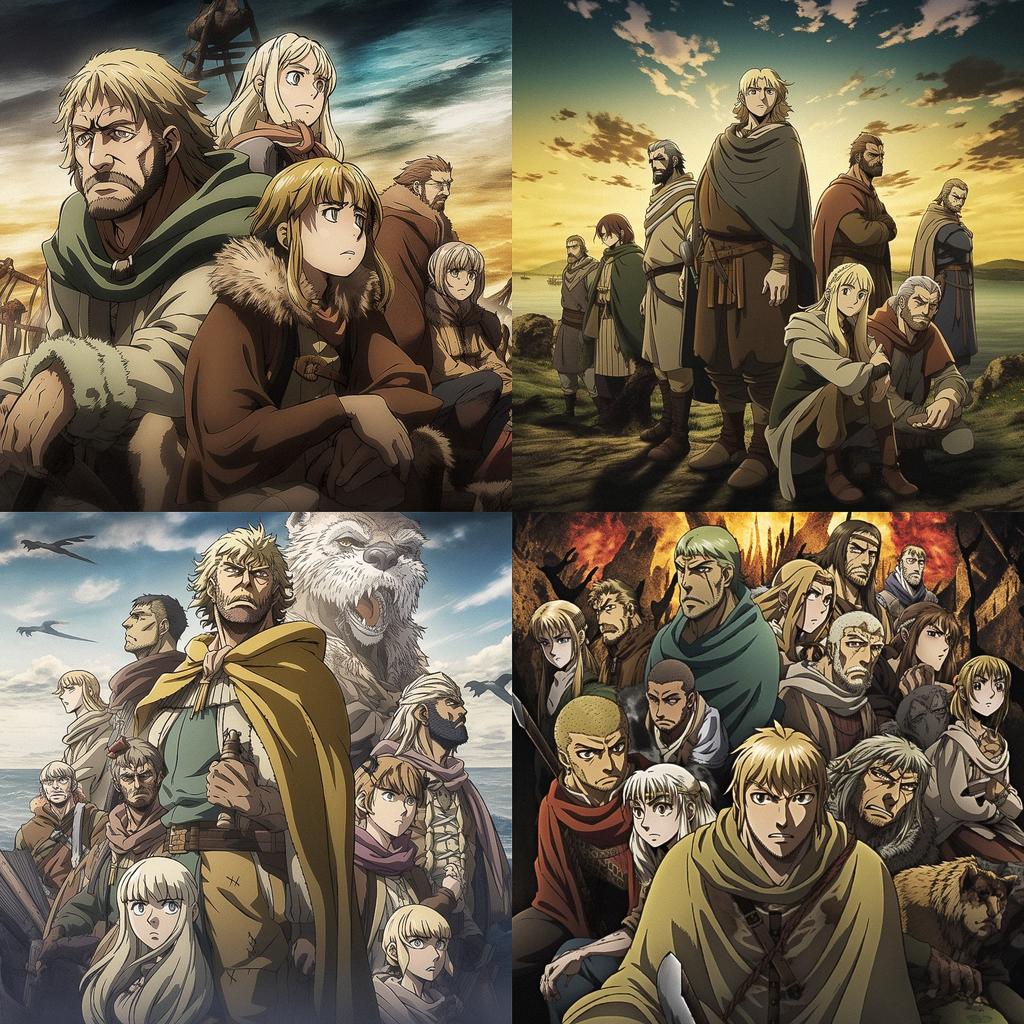 Vinland Saga style, Midjourney V5, render 1 of 4