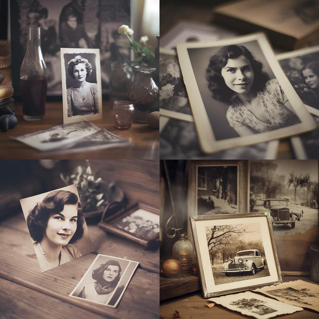 Vintage lens style, Midjourney V5, render 1 of 4