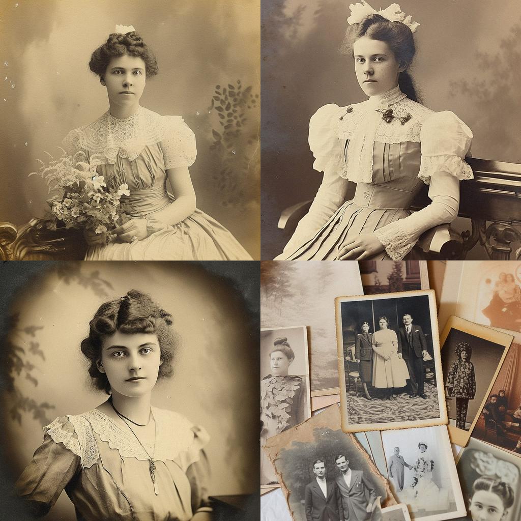 Vintage photograph style, Midjourney V5, render 1 of 4