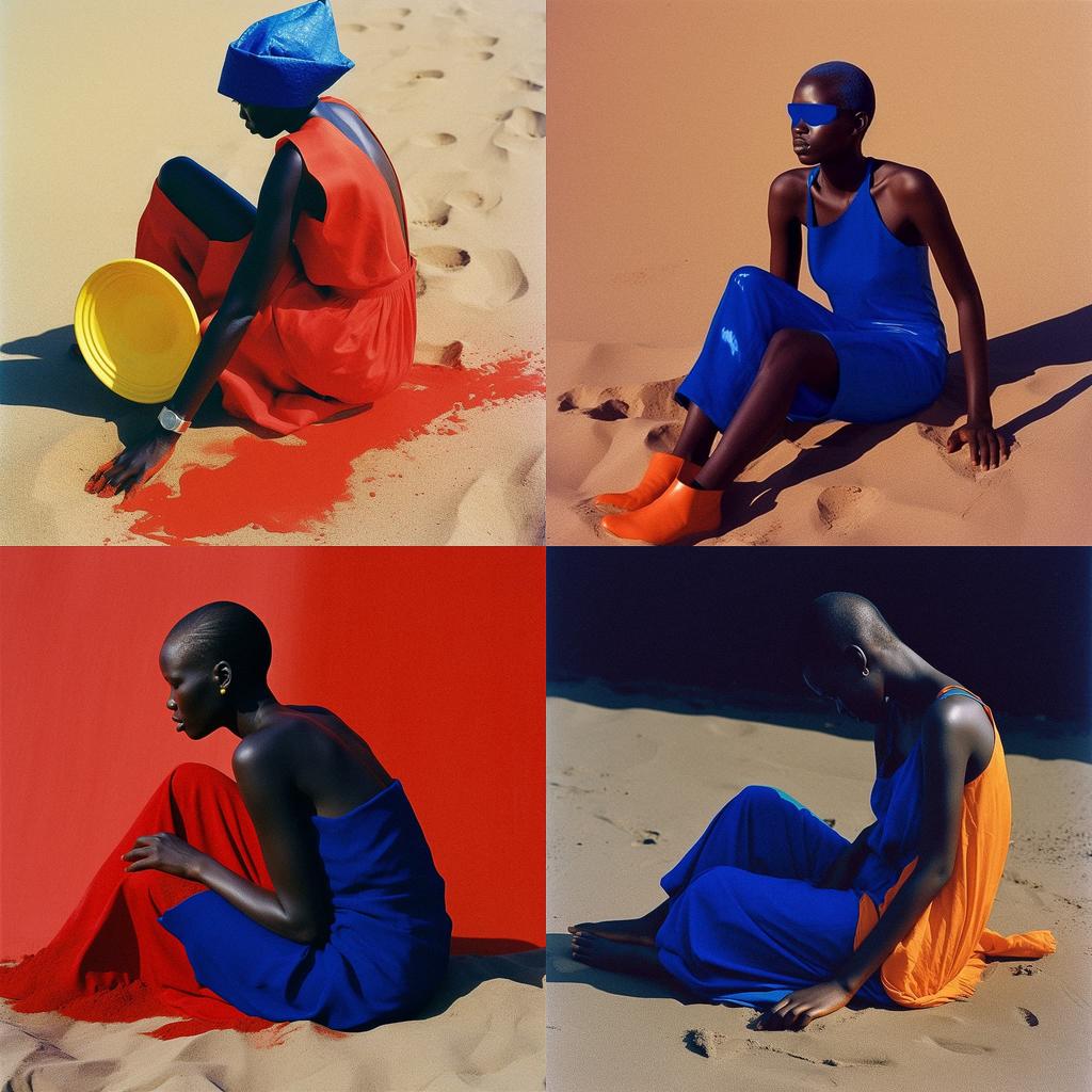 Viviane Sassen style, Midjourney V5, render 1 of 4