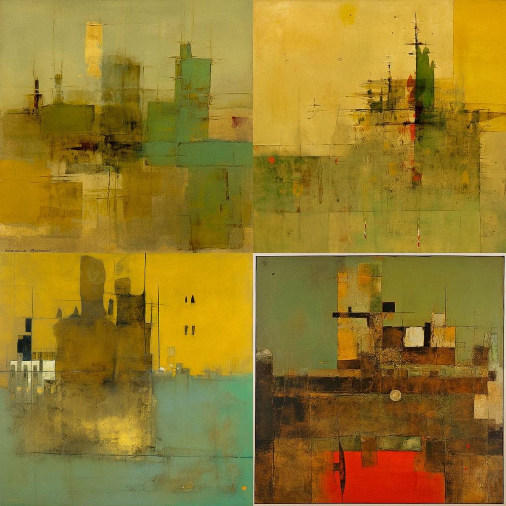 VS Gaitonde style, Midjourney V5, render 1 of 4