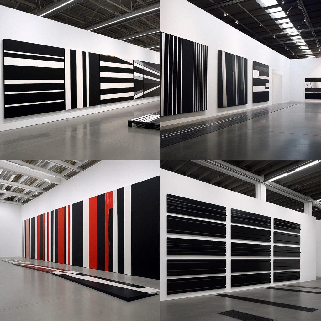 Wade Guyton style, Midjourney V5, render 1 of 4