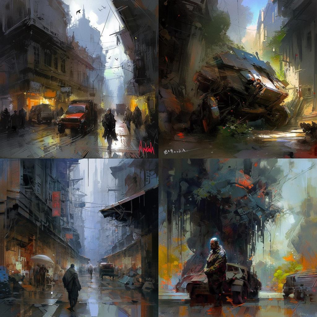 Wadim Kashin style, Midjourney V5, render 1 of 4