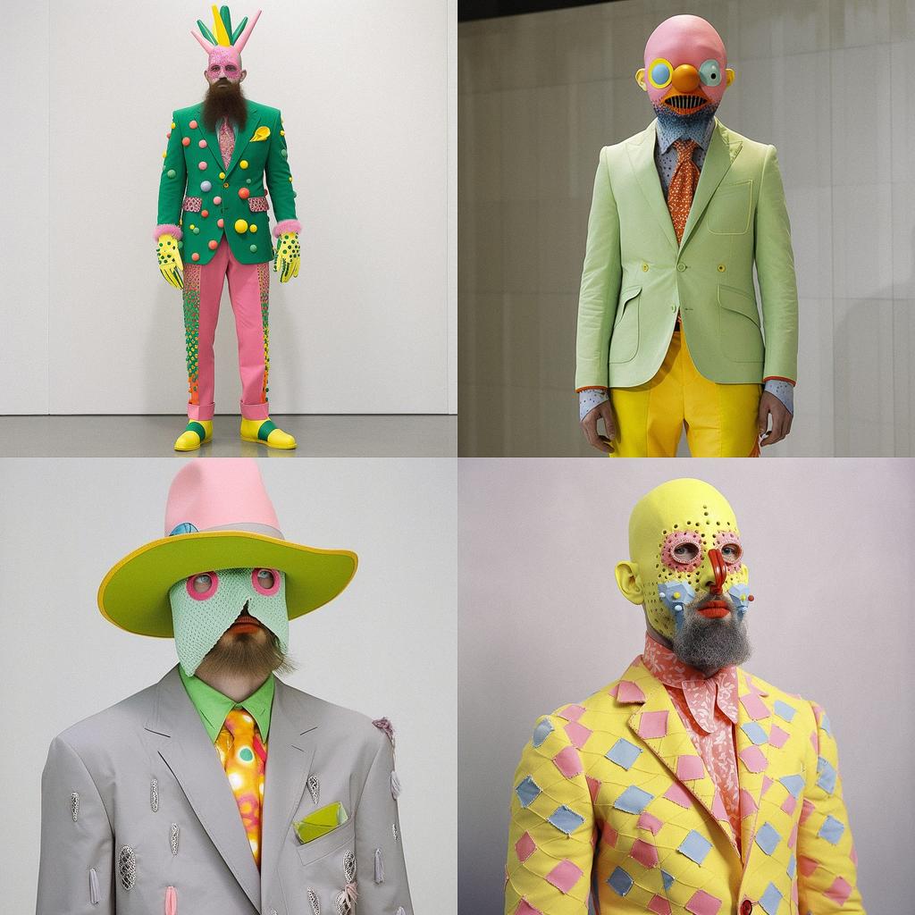 Walter Van Beirendonck style, Midjourney V5, render 1 of 4