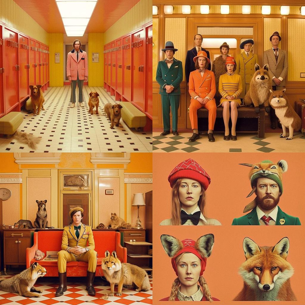 Wes Anderson style, Midjourney V5, render 1 of 4