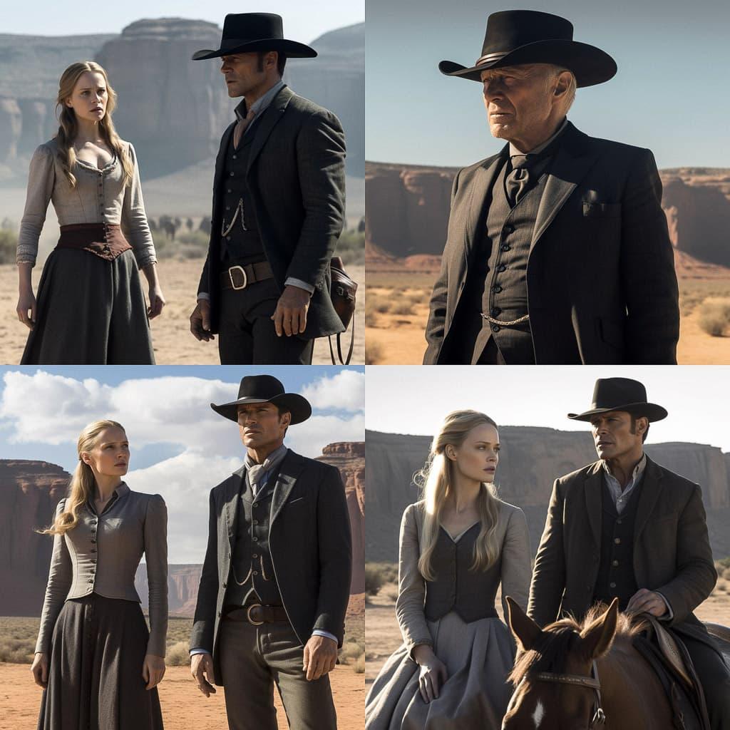 Westworld style, Midjourney V5, render 1 of 4