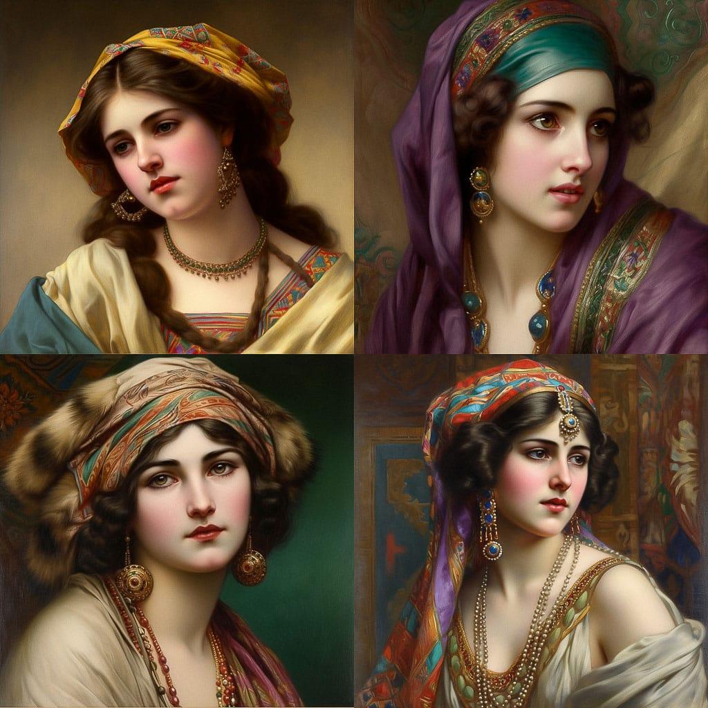 William Clarke Wontner style, Midjourney V5, render 1 of 4