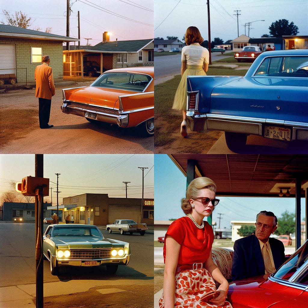 William Eggleston style, Midjourney V5, render 1 of 4