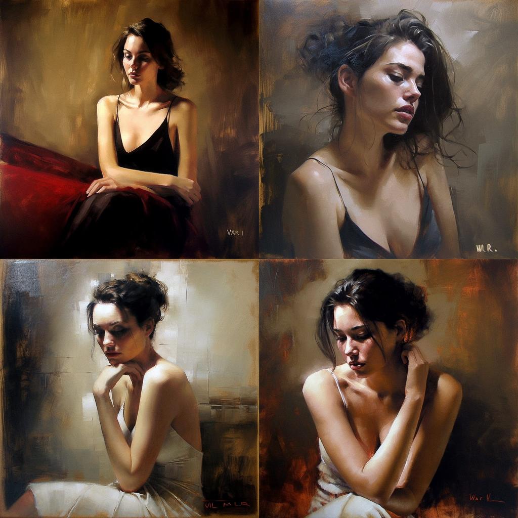 William Oxer style, Midjourney V5, render 1 of 4