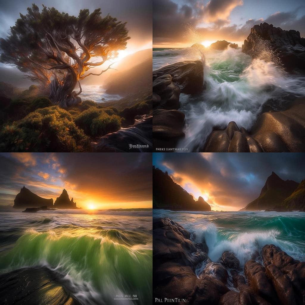 William Patino style, Midjourney V5, render 1 of 4