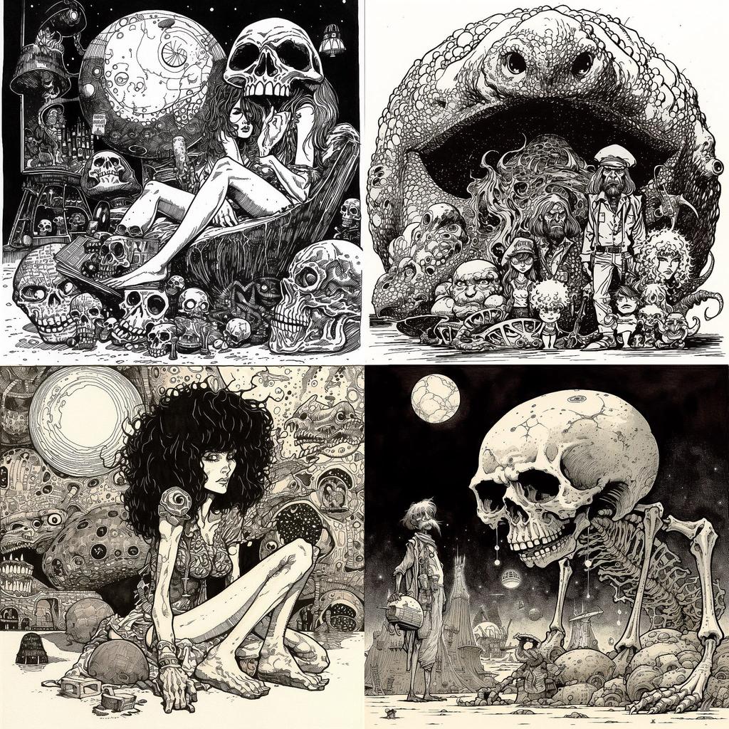 William Stout style, Midjourney V5, render 1 of 4