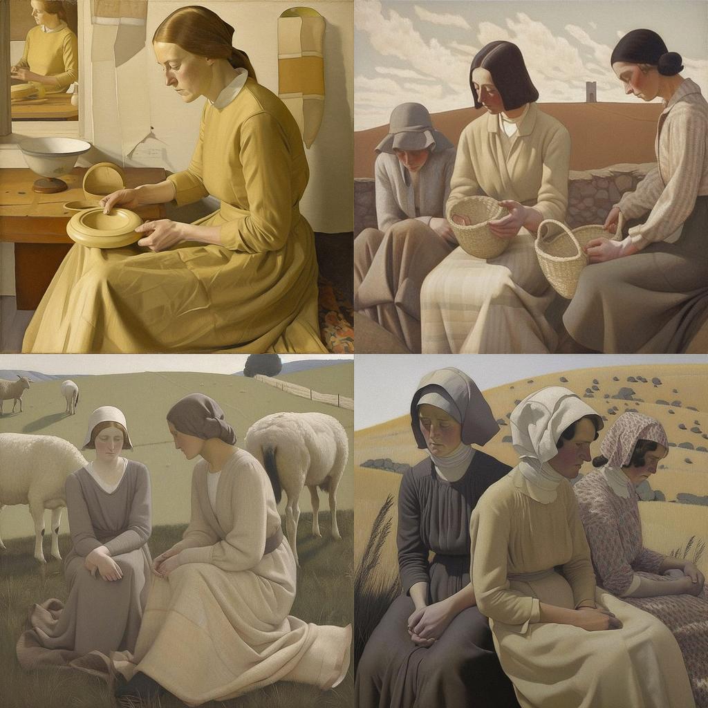 Winifred Knights style, Midjourney V5, render 1 of 4
