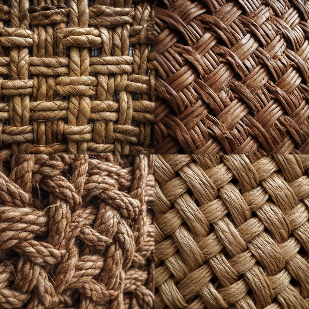 Woven texture style, Midjourney V5, render 1 of 4