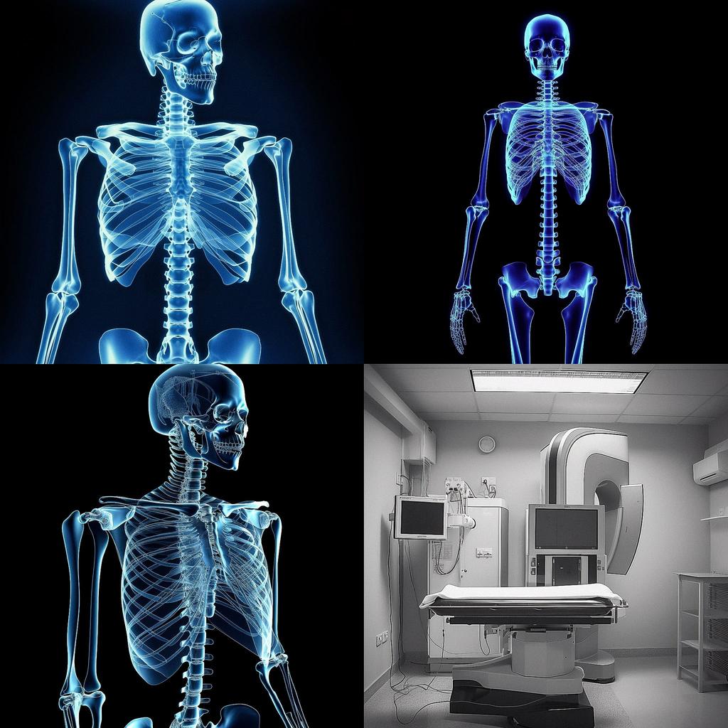 X-ray style, Midjourney V5, render 1 of 4