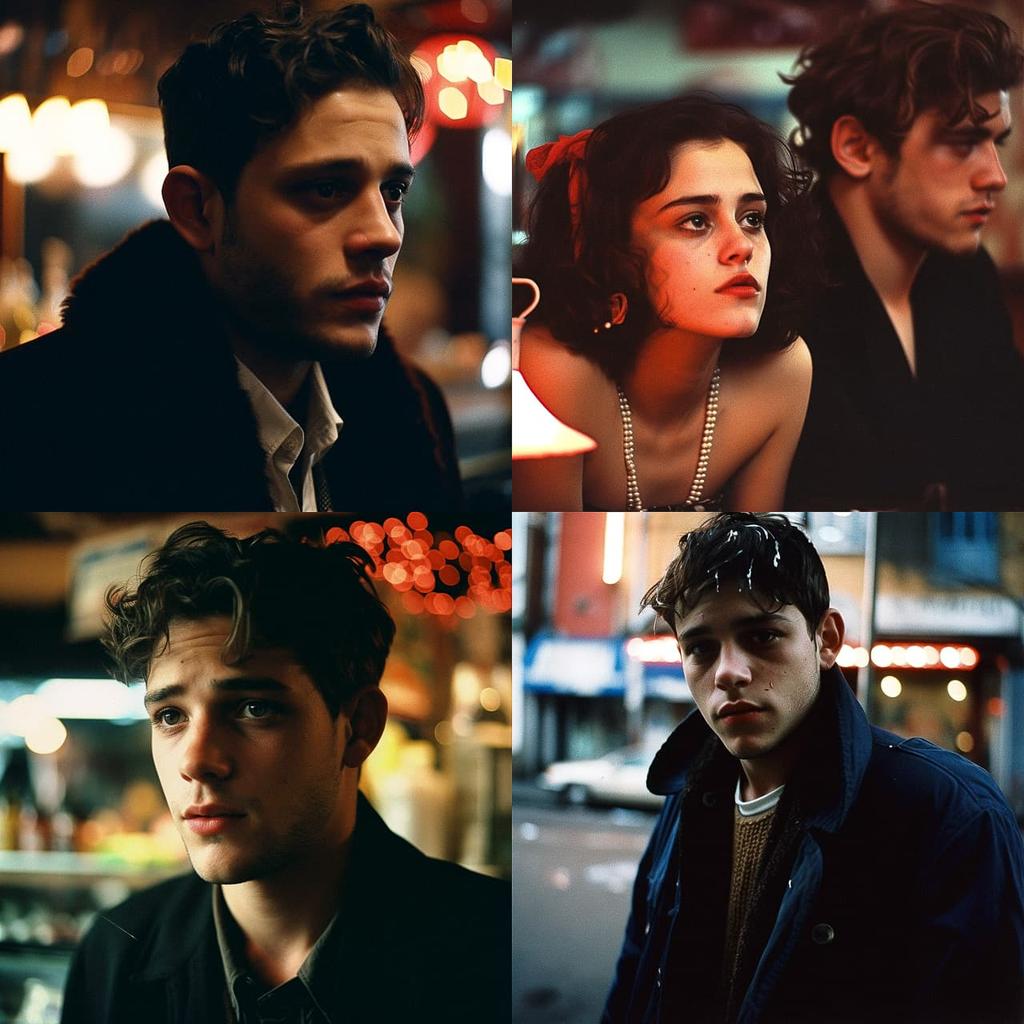Xavier Dolan style, Midjourney V5, render 1 of 4