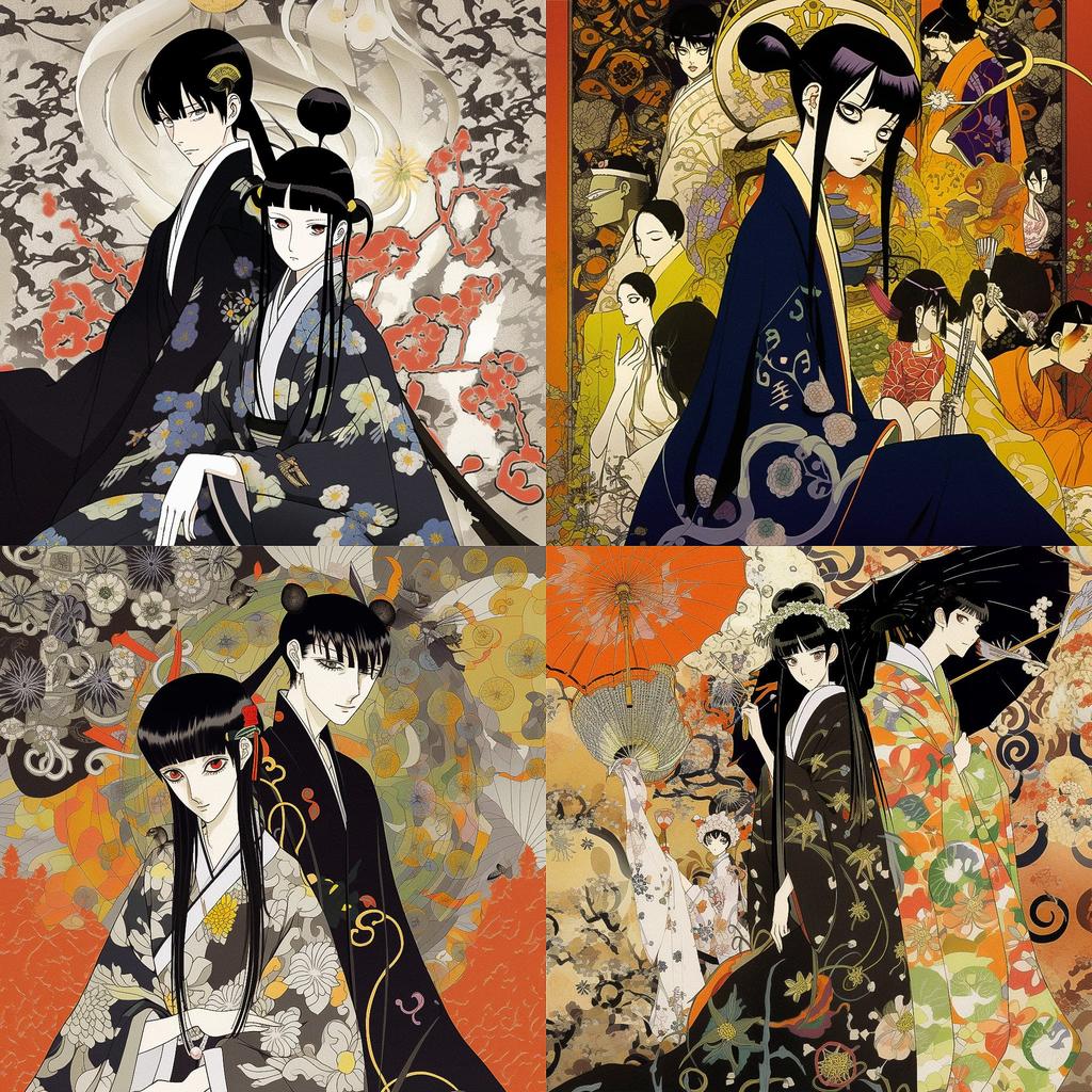 xxxHolic style, Midjourney V5, render 1 of 4