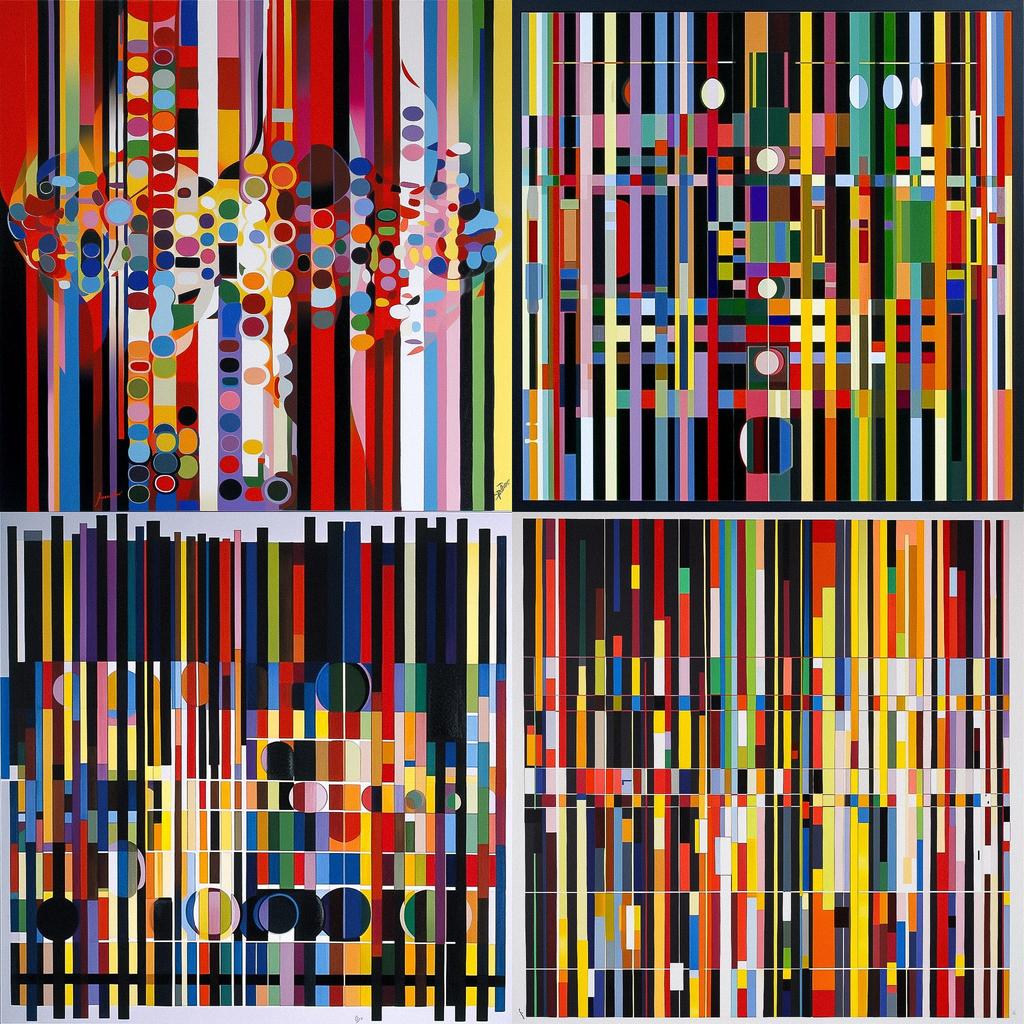 Yaacov Agam style, Midjourney V5, render 1 of 4