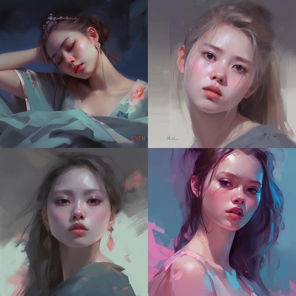 Yanjun Cheng style, Midjourney V5, render 1 of 4