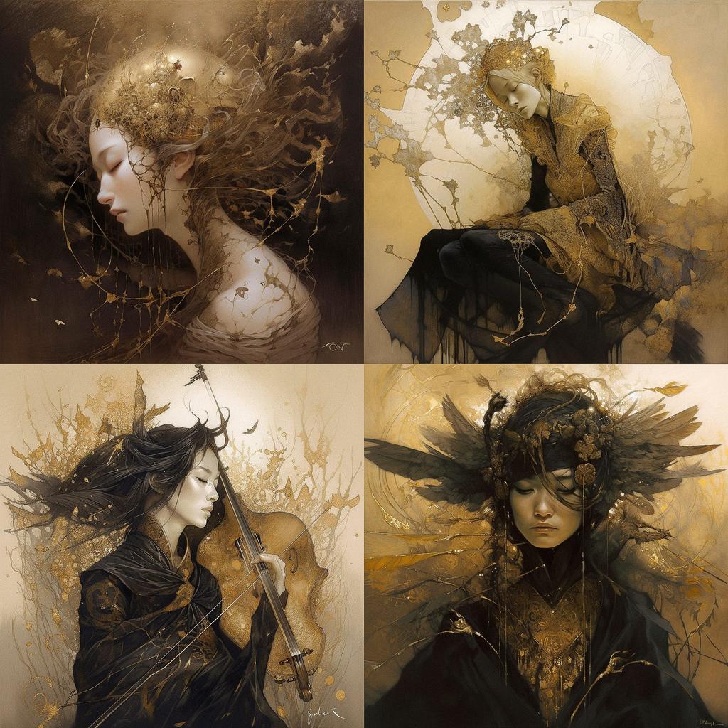 Yoann Lossel style, Midjourney V5, render 1 of 4