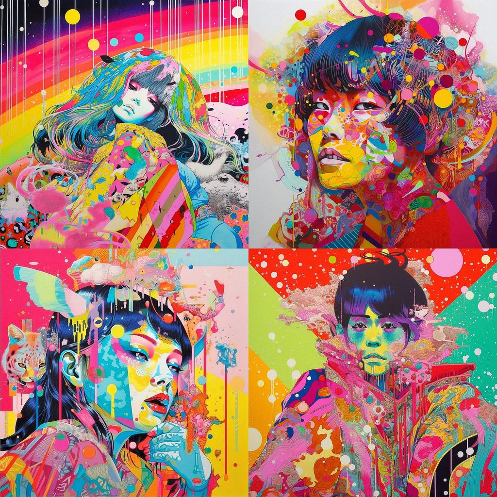 Yoh Nagao style, Midjourney V5, render 1 of 4