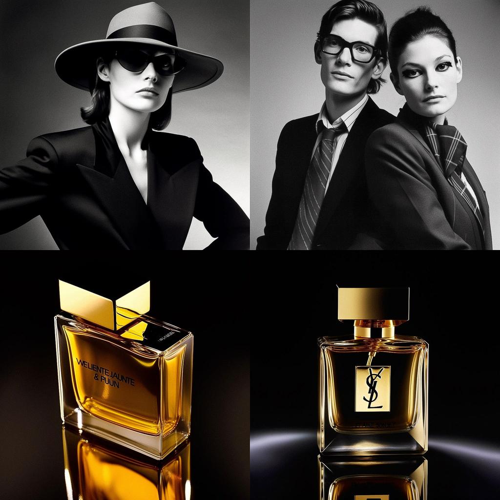 Yves Saint-Laurent style, Midjourney V5, render 1 of 4