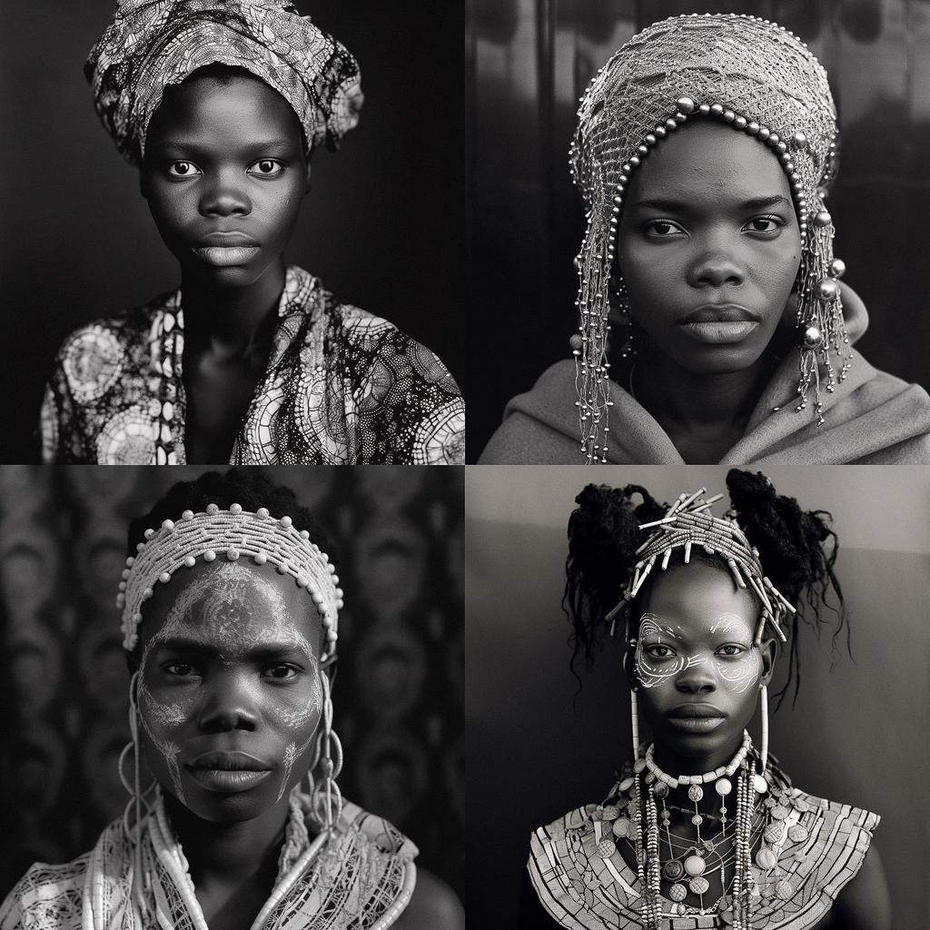 Zanele Muholi style, Midjourney V5, render 1 of 4